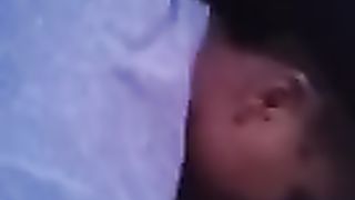 Ebony cowgirl with curvy anus