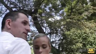 HUNT4K. Mature hunter penetrates slut Shanie Ryan in front of her BF