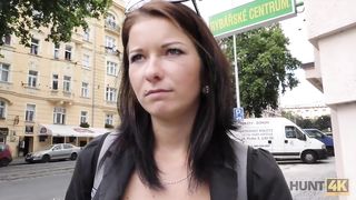 HUNT4K. Naughty man made beautiful brunette cheat on her docile BF