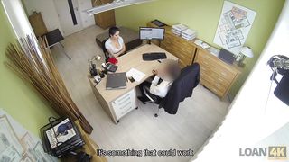 LOAN4K. Big boobs and ass of Alex makes tricky agent very horny