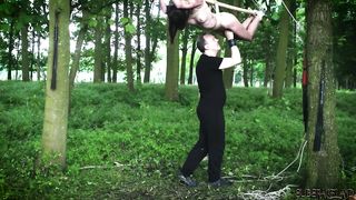 Tied up teenie spanked and humiliated by bdsm master