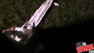 Intense fucking in the woods