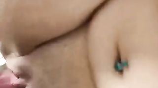Amateur teen takes it from behind with weed!!!