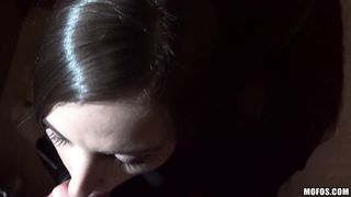Elevator blowjob