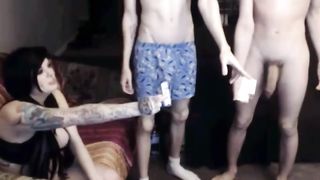 2 Bisexual Couples Cam Show