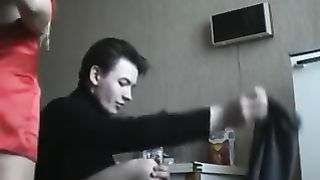 Turkish couple fucks in kitchen