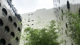 Hot girl masturbating by hotel pool