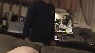 horny woman fucks various men in front of her husband