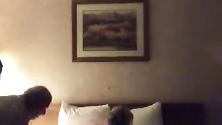 slut wife taken back to hotel n fucked her dripping wet cunt after showing off her tits at the adult theater n getting fingered by 4 different guys