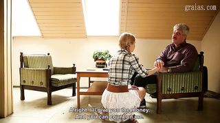 Girl takes the whip and the candle