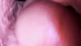 Live Action Hentai Internal View Creampie Shot inside Vagina