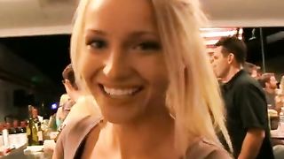 hot chick in a bar shows me everything