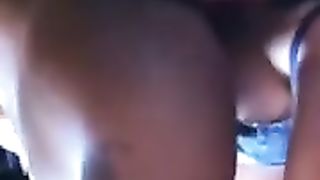 Records herself getting bbc