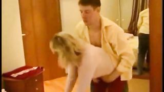 Amateur mature milf fucks with young boy