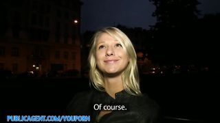PublicAgent HD Blonde takes cash for sex in a hotel room