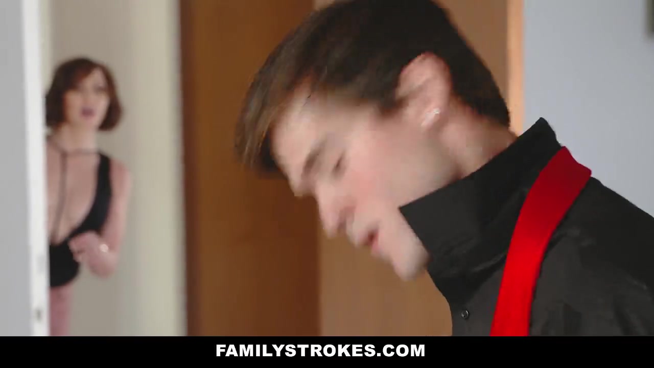 Free HD FamilyStrokes- Kinky Aunt Fucks Step-Nephew Porn Video