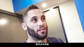 MYLF - Bossy Blonde Cougar Seduces Hot Young Hunk
