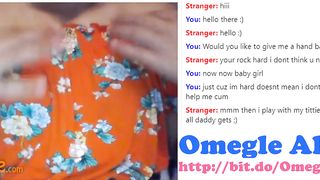 Omegle Allure - Teen Plays with Tits and Begs for my Cum!