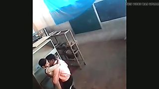 School girl fucked by her teacher in store room