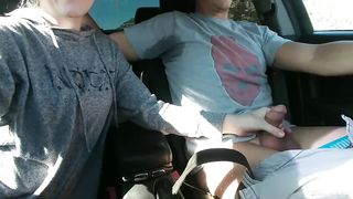 Draining his Balls on Public Road - OurDirtyLilSecret