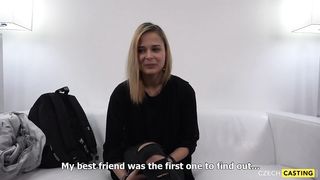 Gorgeous VIRGIN Lesbian Tries Cock for First Time!