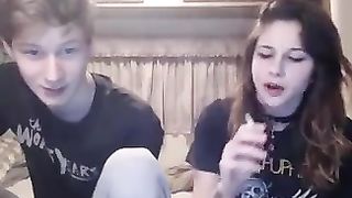 Teen couple decided to make a video of themselves while they are having wild sex