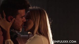 Hot blonde gets fucked hard