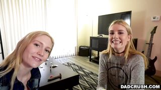 Nosy Stepdad Rewarded with FFM with Emma Starletto!