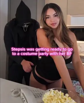 Finally banging hot stepsis in her BF’s Halloween costume NSFW_Caption
