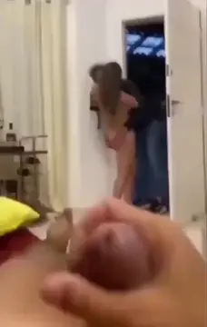 My wife opened the door for her boyfriend naked, and immediately started kissing him. I got to excited and came before they even started fucking. Cuckold