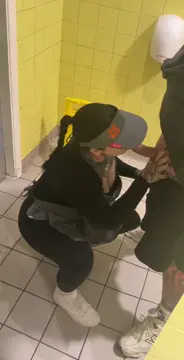 gave a blowjob between orders PublicBlowjobs