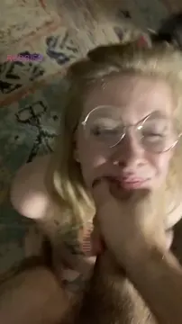 Good thing she had eye protection 👓 cumsluts